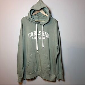 Carlsbad California Hoodie Men’s XXL Sage Green Sweatshirt MV Sport Pullover